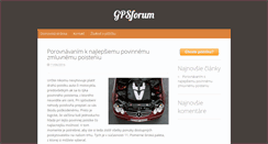 Desktop Screenshot of gpsforum.sk